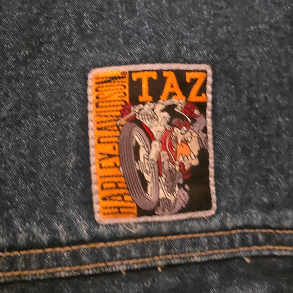 Harley-Davidson Rough Riders Rare Collectable Embroidered DENIM JACKET 3XL - Picture 7 of 8